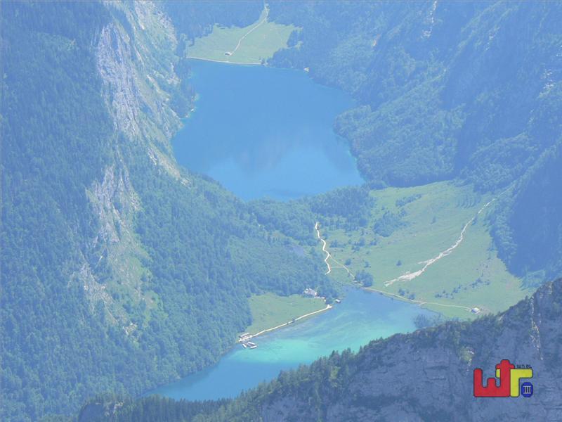 K&ouml;nigssee (603m) und Obersee (613m)